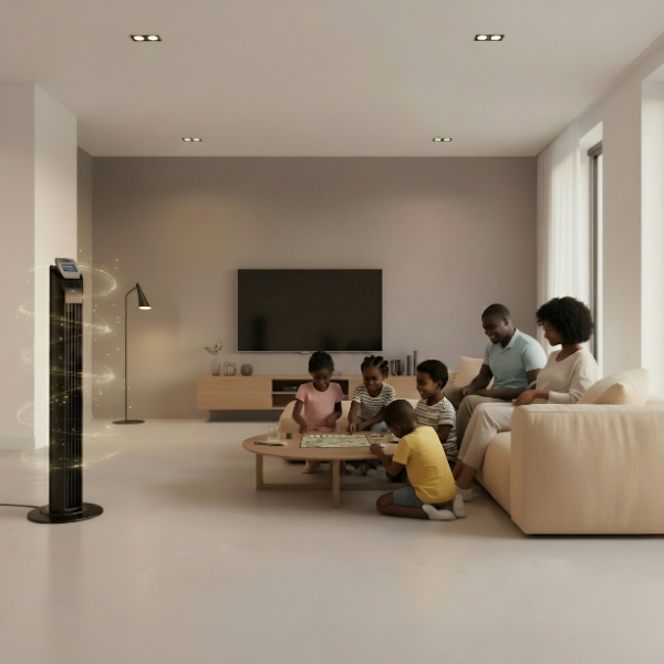 Linsan LCD Tower Fan with Ionizer & Remote Control