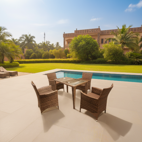Rattan Lambun Lounger 4 Seater
