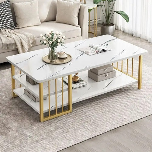 Rectangle Marble - Style Coffee Table @HOG - Home Office Garden Online Marketplace