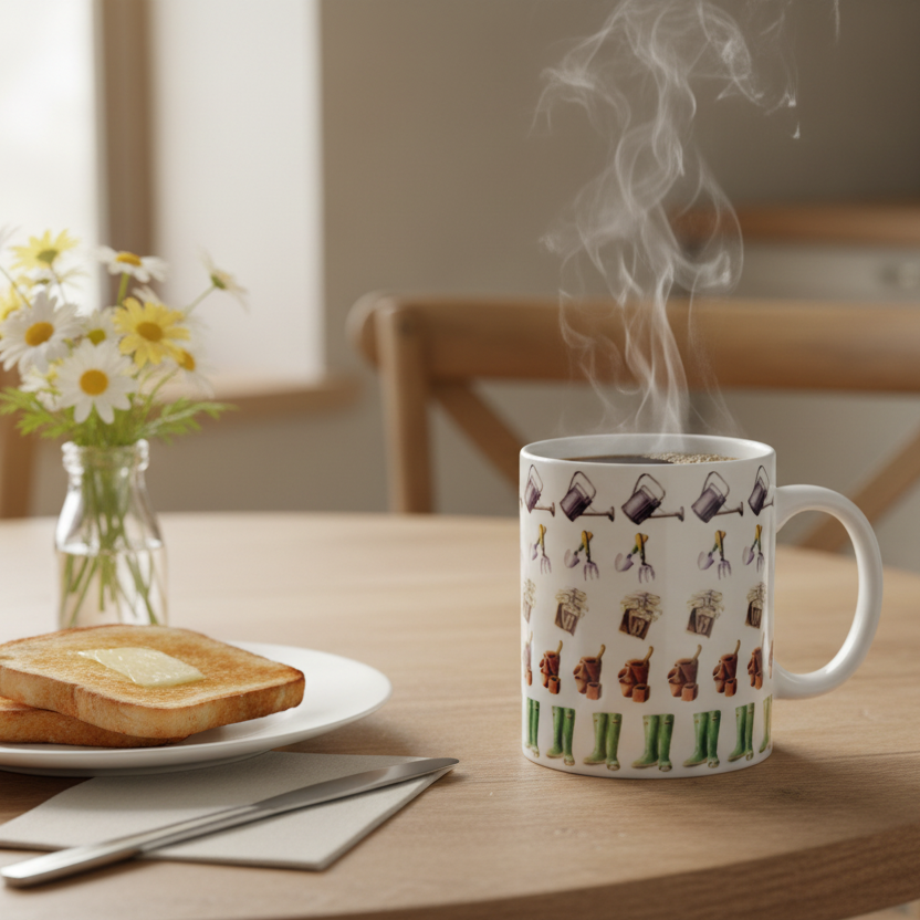 Sainsbury His Gardening Mug - 4 Set