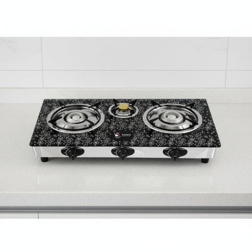 Saisho 3 Burner Glass Gas Stove @HOG - Home, Office, Garden, Online Marketplace

