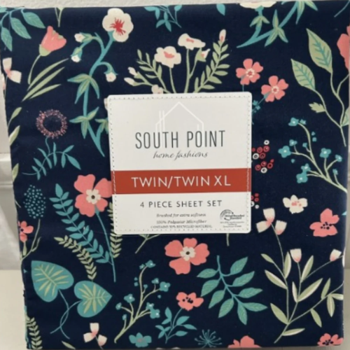  @South Point Home Fashions 4-piece Floral Sheet Set – Twin/Twin Xl Deep Navy - Darcy HOG - Home, Office, Garden, Online Marketplace
