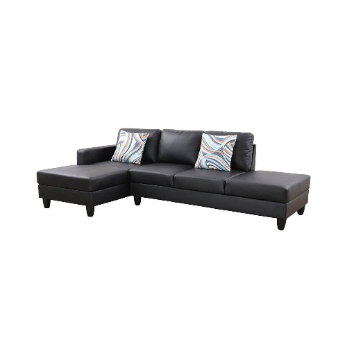 Starhome L Shaped Black Faux Leather @HOG - Home Office Garden Online Marketplace
