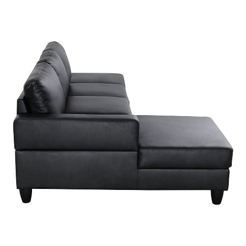 Starhome L Shaped Black Faux Leather @HOG - Home Office Garden Online Marketplace
