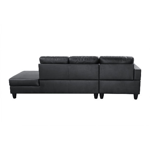 Starhome L Shaped Black Faux Leather @HOG - Home Office Garden Online Marketplace