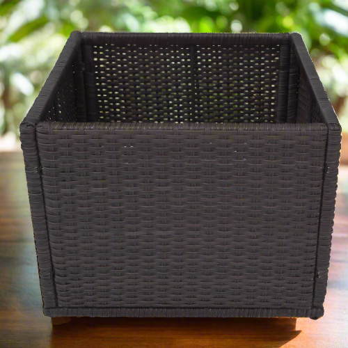 Straight Rattan Planter Box. @HOG - Home Office Garden Online Marketplace