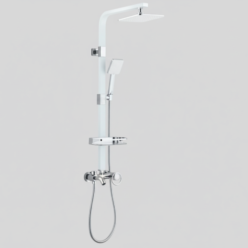 The Choice Shower System N155 White 100% Brass Engine @HOG - Home Office Garden Online Marketplace
