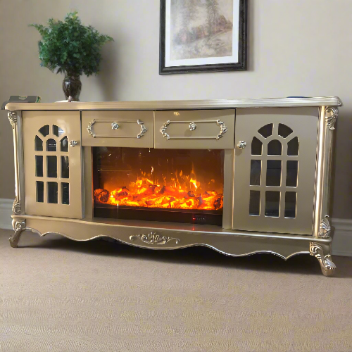 Tv Stand With Fireplace. @HOG - Home Office Garden Online Marketplace