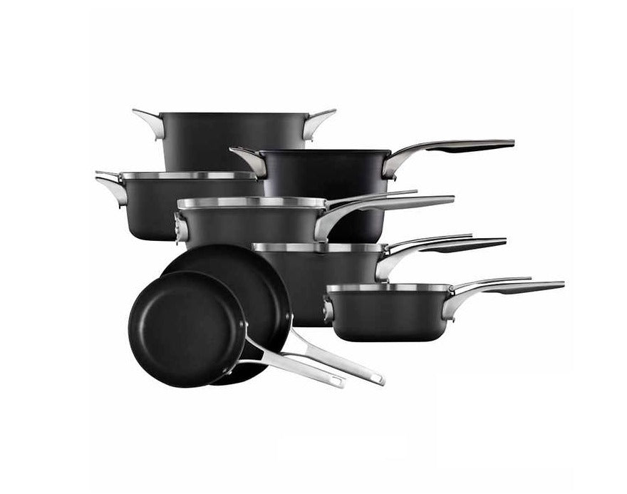 Premier 12-piece Hard Anodized Space Saving Cookware Home Office Garden | HOG-HomeOfficeGarden | HOG-Home.Office.Garden