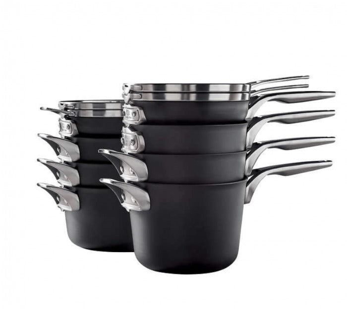 Premier 12-piece Hard Anodized Space Saving Cookware Home Office Garden | HOG-HomeOfficeGarden | HOG-Home.Office.Garden