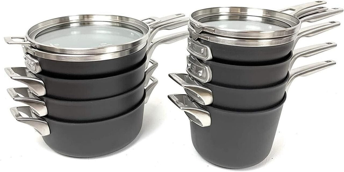 Premier 12-piece Hard Anodized Space Saving Cookware Home Office Garden | HOG-HomeOfficeGarden | HOG-Home.Office.Garden