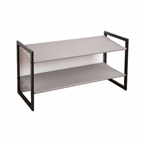 2 Tier Stackable Extra Wide Shoe Rack