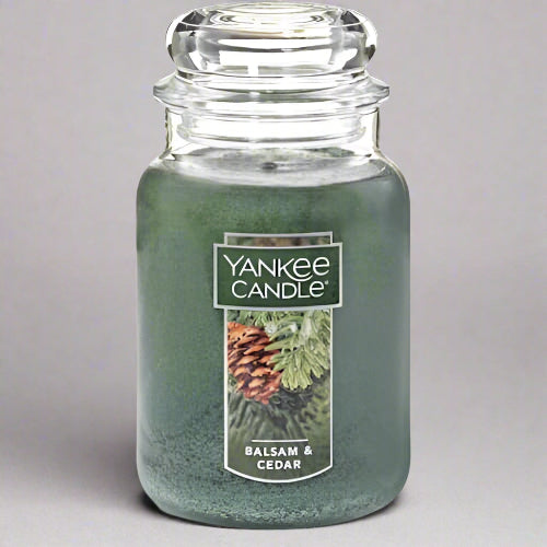 Yankee Candle Balsam & Cedar Scented - Classic - 22oz - Large Jar. Home Office Garden | HOG-HomeOfficeGarden | online marketplace
