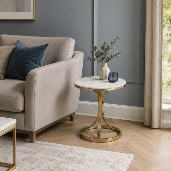 Round Marble Mini Table