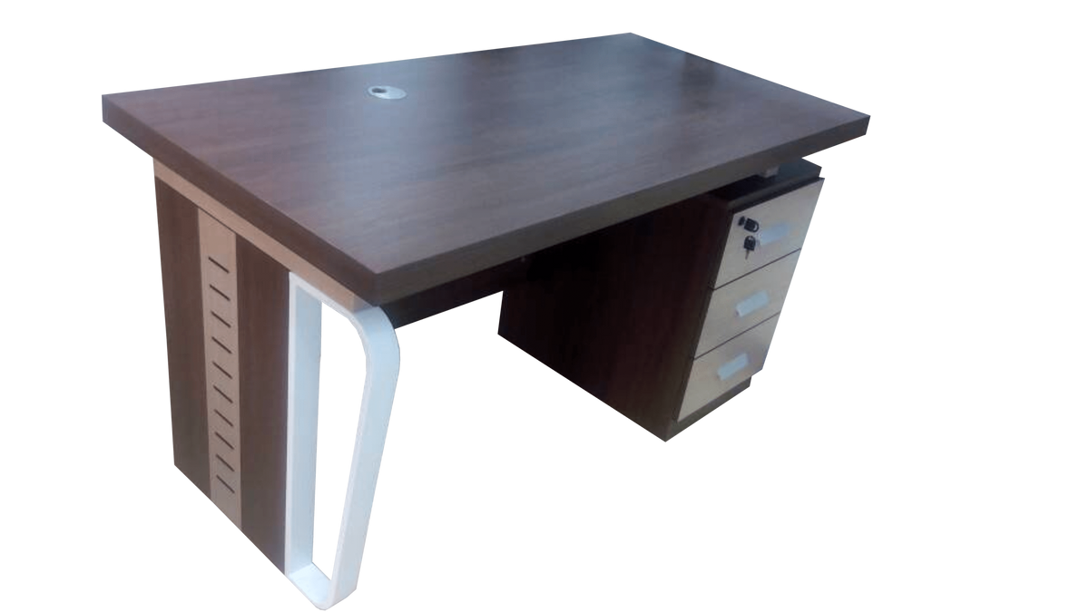 1.4 Metre Office Desk-Brown Home Office Garden | HOG-HomeOfficeGarden | online marketplace