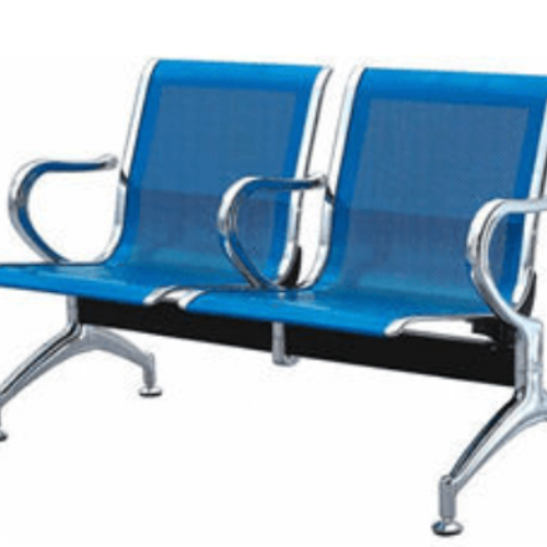 2 Seater Reception Metal Bench - Blue @HOG - Home Office Garden Online Marketplace