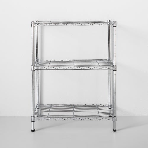 3 Tier Wire Shelf Chrome Home Office Garden | HOG-HomeOfficeGarden | online marketplace