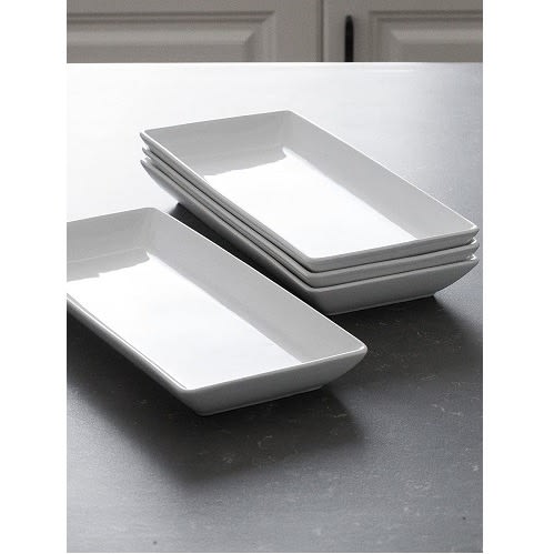 Over and Back Rectangular Serve Platters - 4-piece - White. Home Office Garden | HOG-HomeOfficeGarden | online marketplace