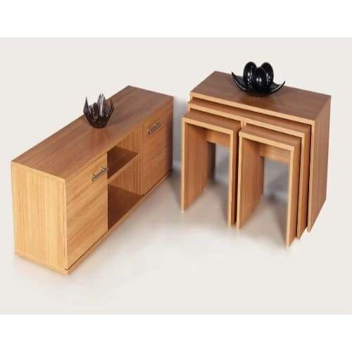 4 in 1 Nested Stools and a Center Table With 4 Feet TV Stand Home Office Garden | HOG-HomeOfficeGarden | HOG-Home.Office.Garden