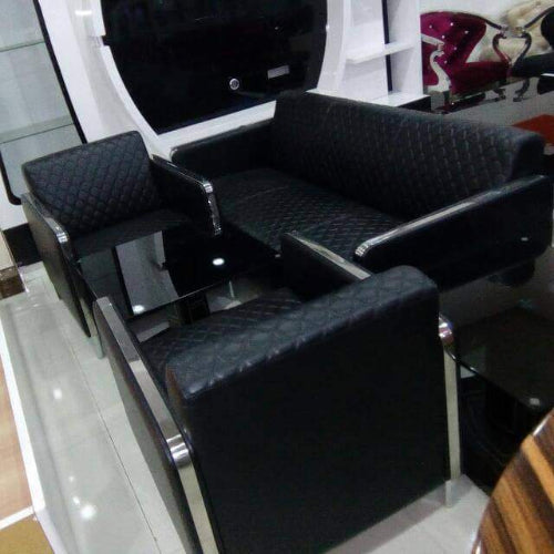 5 Seater Leather Sofa Set - Black @HOG - Home Office Garden Online Marketplace