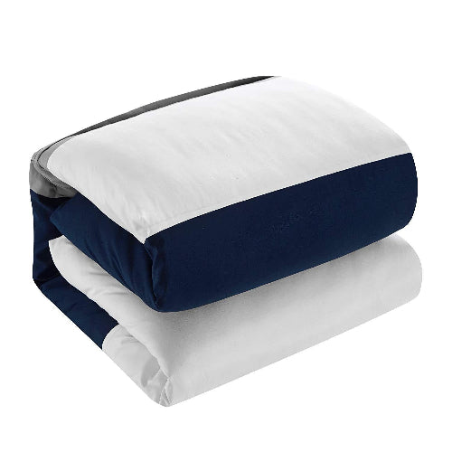 8pc Bedding Set with Duvet Covers & 4 Pillowcases - Navy @HOG - Home Office Garden Online Marketplace