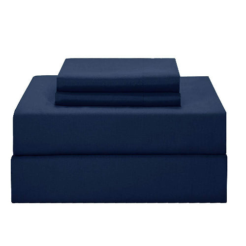 8pc Bedding Set with Duvet Covers & 4 Pillowcases - Navy @HOG - Home Office Garden Online Marketplace