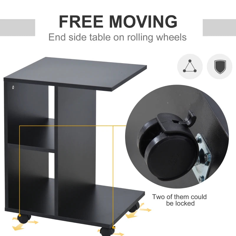 C-Shape End Table Unique Storage Unit - HOG-Home.Office.Garden online marketplace