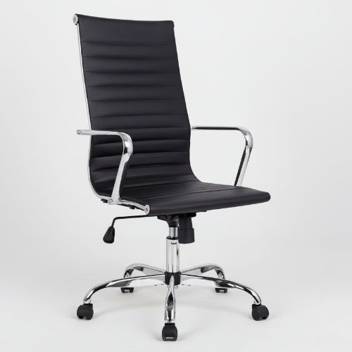 Blaze Black & Chrome High Back Executive Office Chair - LK248A @HOG - Home Office Garden Online Marketplace