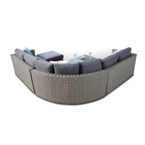 Brantwood Corner Modular Rattan Sofa Set - Brownish Black. @HOG - Home Office Garden Online Marketplace