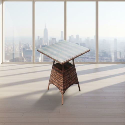 Brown Rattan and Glass Centre Table. @HOG - Home Office Garden Online Marketplace