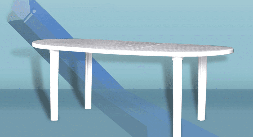 Century Plastic Table. @HOG - Home Office Garden Online Marketplace