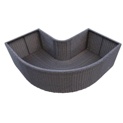 Corner Synthetic Rattan Planter Box. @HOG - Home Office Garden Online Marketplace