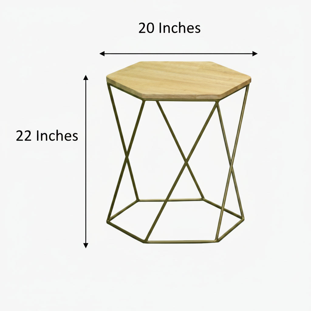 Hexagon Side Table. @HOG - Home Office Garden Online Marketplace