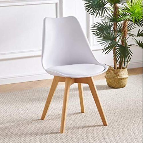 KOSY KOALA White Wood Style Rectangular Wooden Dining Table and 4 Chairs Set @HOG - Home Office Garden Online Marketplace