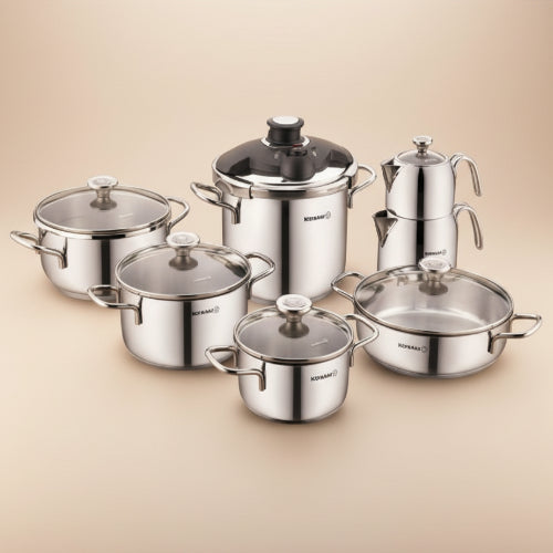 Korkmaz Alia 14 Piece Steel Dowery Set. @HOG - Home Office Garden Online Marketplace