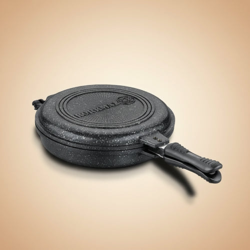 Korkmaz Duplo Round 28cm Frying Pan with Black Lid. @HOG - Home Office Garden Online Marketplace