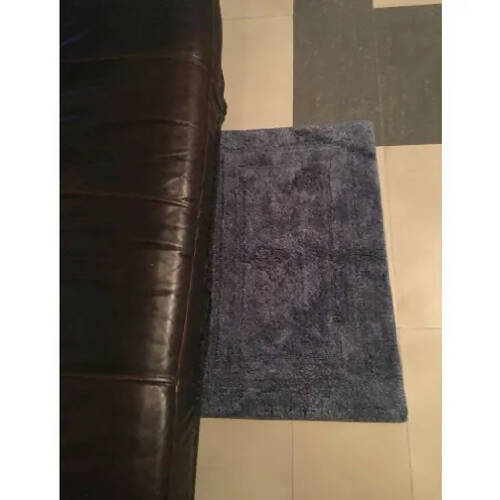 Linsan Costco Bath Rug Cotton Reversible Washable - 19" X 24" - Blue @HOG - Home Office Garden Online Marketplace