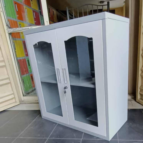 Low Height Glass Door Metal Cabinet. @HOG - Home Office Garden Online Marketplace