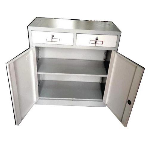 Low Height Metal Cabinet -Grey. @HOG - Home Office Garden Online Marketplace