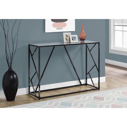 Metal Console Table with Glass. @HOG - Home Office Garden Online Marketplace