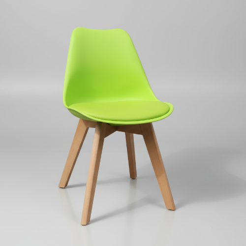 Nordic Dining Chair with Wood Legs @HOG - Home Office Garden Online Marketplace