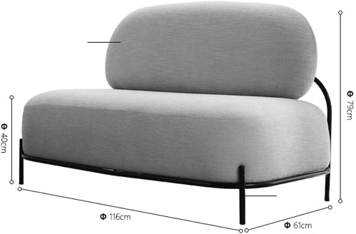 Nordic Fabric Sofa Set @HOG - Home Office Garden Online Marketplace