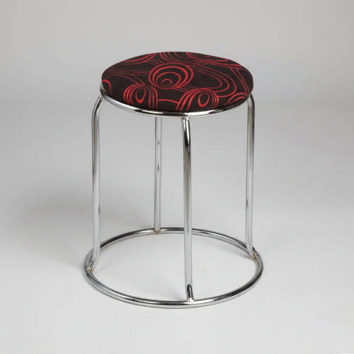 Round Chrome Top Stool @HOG - Home Office Garden Online Marketplace