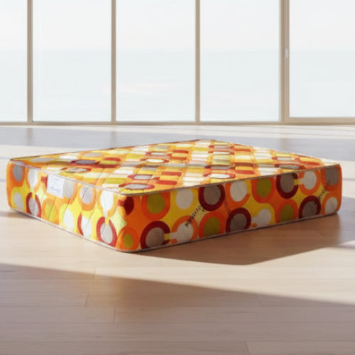 Royal Amarya-Poly Cotton Fabric Plain Mattress - [75 x 72 x 14"] [6ft x 6ft x 14inches](Lagos Only) @HOG - Home Office Garden Online Marketplace