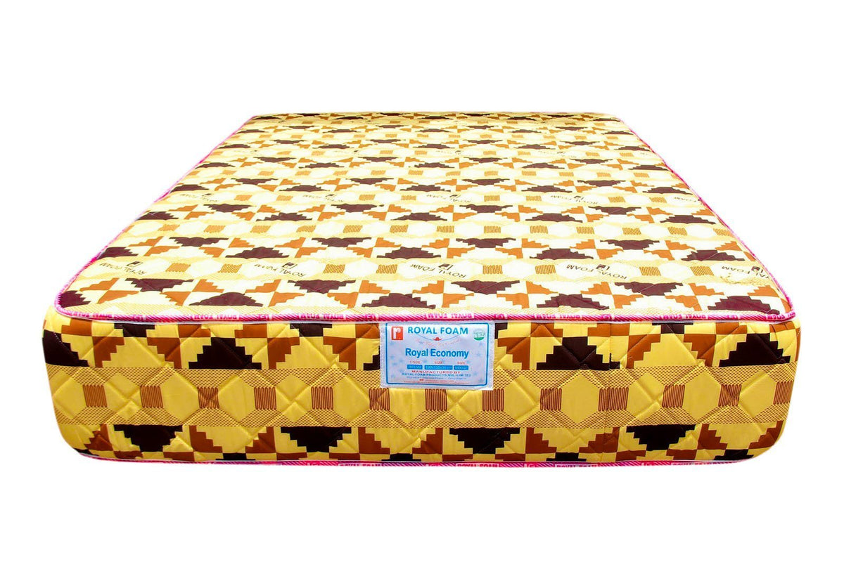 Royal Economy-Poly Cotton Fabric - Fully Quilted Mattress &nbsp;[75 x 42 x 6"] [6ft x 3.5ft x 6inches] (Lagos Only) @HOG - Home Office Garden Online Marketplace