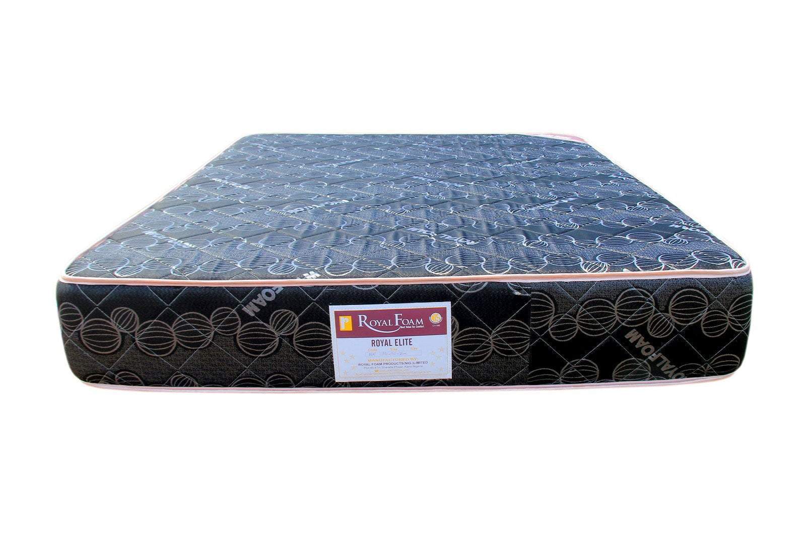 Royal Elite Semi Orthopedic - Jacquard - Fully Quilted 190X135X30CM(6ft x 4'5ft x 12inches)(Lagos Only) @HOG - Home Office Garden Online Marketplace 