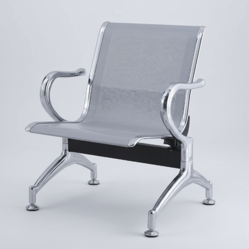 Single Metal Reception Chair - Grey @HOG - Home Office Garden Online Marketplace