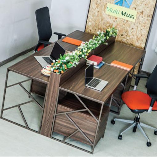 Trepiz 4 Man Workstation Office Desk @HOG - Home Office Garden Online Marketplace