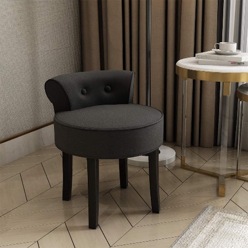Vanity Chair Wood Legs (Brown) @HOG - Home Office Garden Online Marketplace