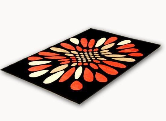 Centre Rug - 84082 Black Aafreen Series